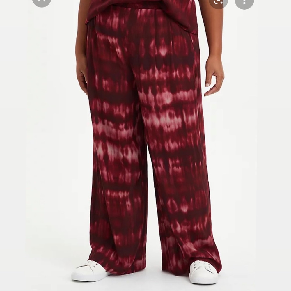 Torrid Pull On Wide Leg High Rise Gauze Pant